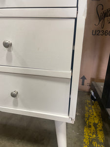 6 drawer White console Table Final Sale pickup by 9/6