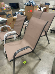Set of 4 Outdoor Stacking Chairs Final Sale pickup by 9/8