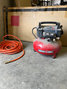 Porter cable 150 psi 6 gallon air compressor Final Sale pickup by 9/8