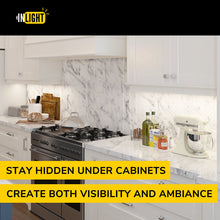 Load image into Gallery viewer, Dimmable Hardwired LED Under Cabinet Light Bar, 5000K (Set of 2)
