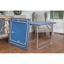 Load image into Gallery viewer, Midsize Table Tennis Table - Mini Ping Pong Table and Foldable Game Table for Board Games, Puzzles - Card Table for Kids Playroom and Teens
