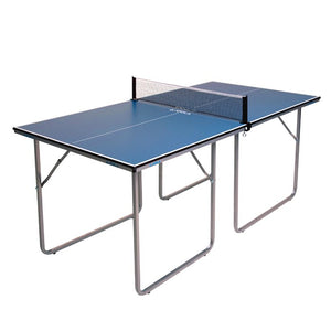 Midsize Table Tennis Table - Mini Ping Pong Table and Foldable Game Table for Board Games, Puzzles - Card Table for Kids Playroom and Teens