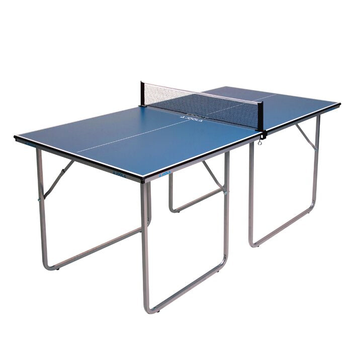Midsize Table Tennis Table - Mini Ping Pong Table and Foldable Game Table for Board Games, Puzzles - Card Table for Kids Playroom and Teens