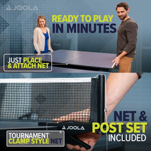 Load image into Gallery viewer, Table Tennis Conversion Top - Full Sized MDF Ping Pong Table Top for Pool Tables and Billiards with Foam Backing and Net Set
