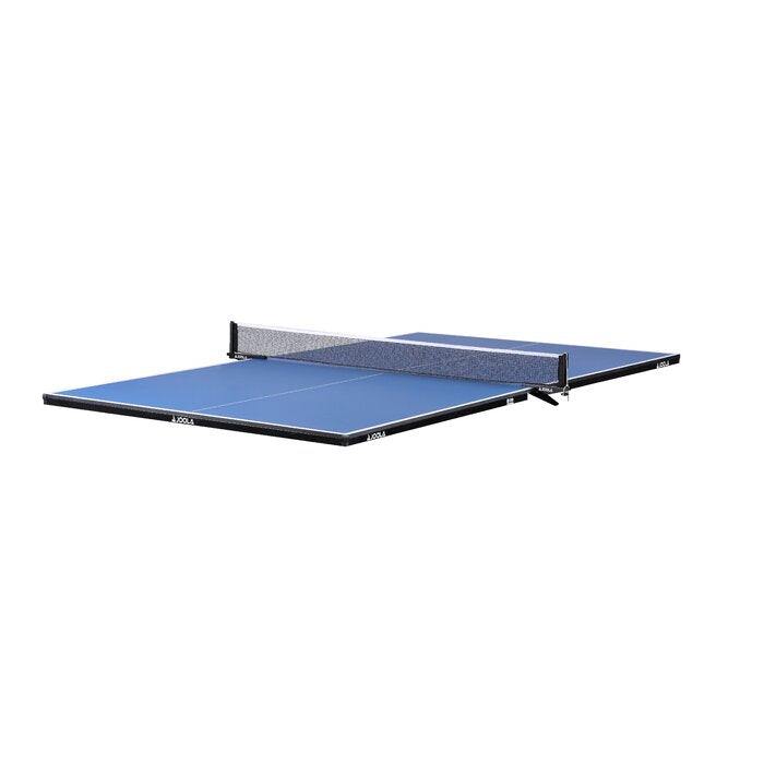Table Tennis Conversion Top - Full Sized MDF Ping Pong Table Top for Pool Tables and Billiards with Foam Backing and Net Set