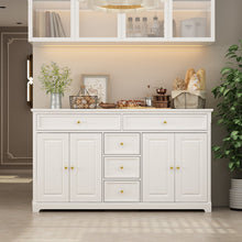 Load image into Gallery viewer, White Jamarris 59.1&quot; Wide 5 Drawer Sideboard

