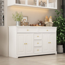 Load image into Gallery viewer, White Jamarris 59.1&quot; Wide 5 Drawer Sideboard
