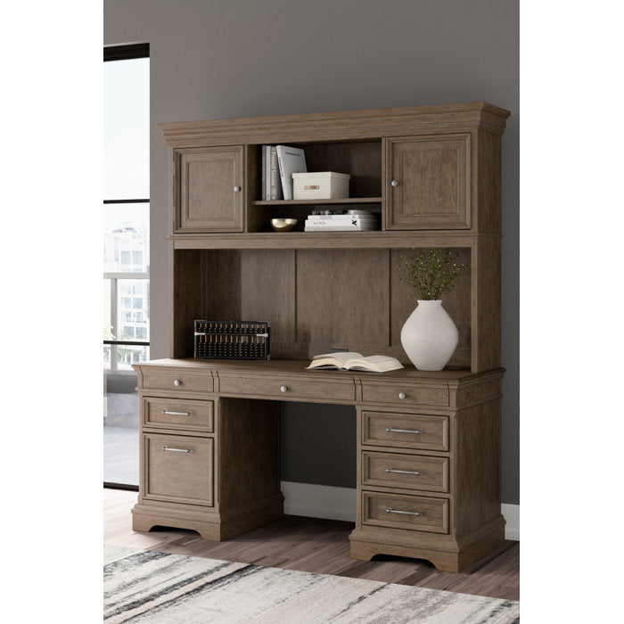 Brown Janismore Desk (HUTCH ONLY)