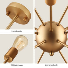 Load image into Gallery viewer, Kaspar 18 - Light Sputnik Sphere Chandelier
