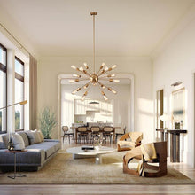 Load image into Gallery viewer, Kaspar 18 - Light Sputnik Sphere Chandelier
