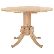 Load image into Gallery viewer, Rustic Natural Kerwin Drop Leaf Solid Wood Pine Pedestal Dining Table
