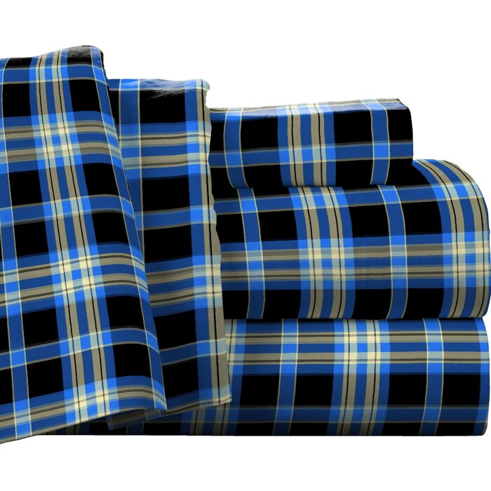 Kirbyville 100% Cotton Flannel Sheet Set, California King