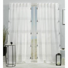 Load image into Gallery viewer, SET OF 4 panels Kumsal Polyester Semi-Sheer Curtains / Drapes
