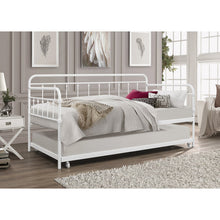 Load image into Gallery viewer, White Leatherman Daybed with Trundle
