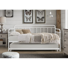 Load image into Gallery viewer, White Leatherman Daybed with Trundle
