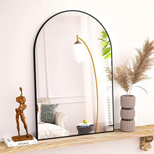 Load image into Gallery viewer, Black Lilaram Arch Metal Wall Mirror
