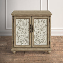 Load image into Gallery viewer, Natural/Cream Liza Solid Wood 2-Door Accent Cabinet
