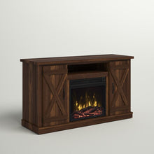 Load image into Gallery viewer, Lorraine TV Stand for TVs up to 55&quot; with Electric Fireplace Included

