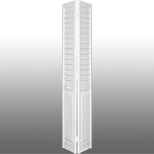 Load image into Gallery viewer, 27.75&quot; x 80&quot; Louvered PVC/Vinyl Bi-Fold Doors

