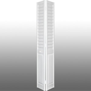 27.75" x 80" Louvered PVC/Vinyl Bi-Fold Doors