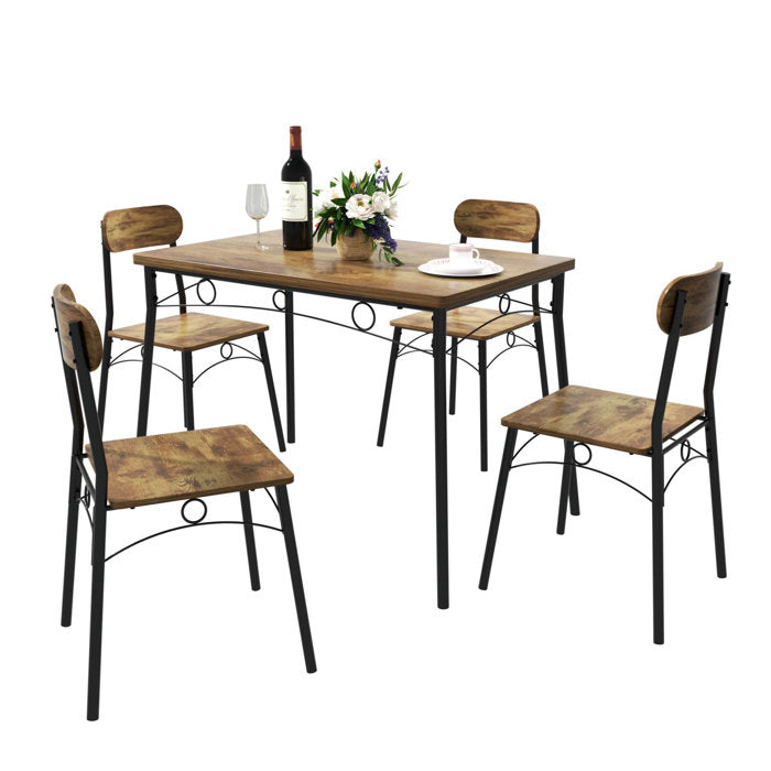 Lowry 4 - Person Dining Set (Set of 5)