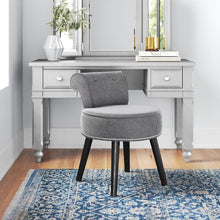 Load image into Gallery viewer, Gray Madeline Solid Wood Accent Stool
