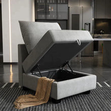 Load image into Gallery viewer, Manusite Upholstered Storage Ottoman
