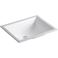 Load image into Gallery viewer, Vitreous China Rectangular Undermount Bathroom Sink with Overflow
