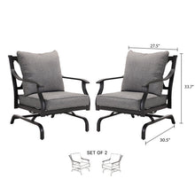 Load image into Gallery viewer, Metal Outdoor Lounge Chair (Set of 2)
