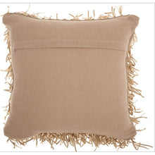 Load image into Gallery viewer, Beige Michaels Fringed Throw Pillow
