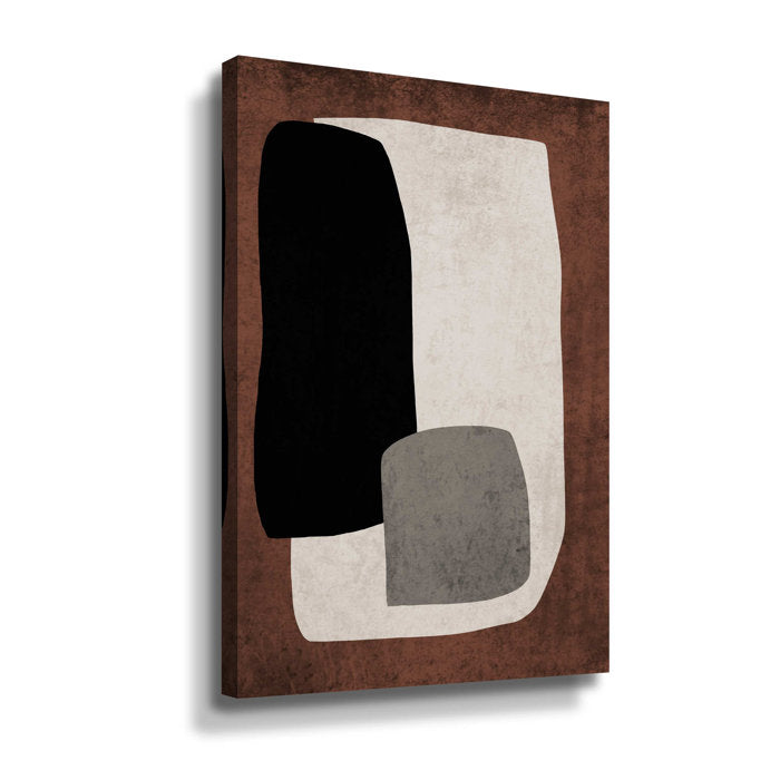 Mid Century Modern Art Abstract Shapes XII Mid Century Modern Art Abstract Shapes XII - Graphic Art on Canvas, 12