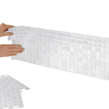 Load image into Gallery viewer, White Mosaic Gel Peel &amp; Stick Mosaic Tile
