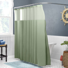 Load image into Gallery viewer, Khaki Green Nala 2 Piece Solid Color Shower Curtain Set
