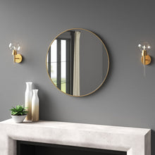 Load image into Gallery viewer, Needville Round Metal Wall Mirror
