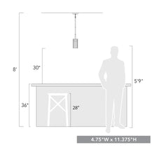 Load image into Gallery viewer, New Fairfield 1 - Light Single Cylinder Pendant
