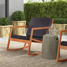 Load image into Gallery viewer, Outdoor Rocking Solid Wood Chair with Cushions
