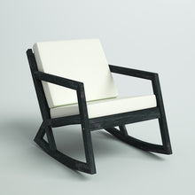 Load image into Gallery viewer, Outdoor Rocking Solid Wood Chair with Cushions
