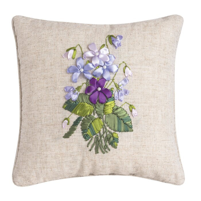 Pendergrass Embroidered Throw Pillow