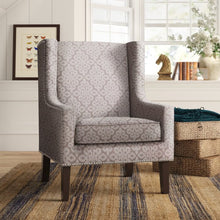 Load image into Gallery viewer, Pennard Modern Nailhead Wide Wingback Chair
