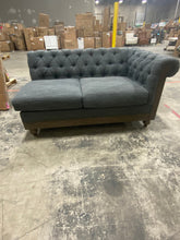 Load image into Gallery viewer, Charcoal Tufted Armless Chaise,
