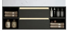 Load image into Gallery viewer, Wall Mounted Single Bathroom Vanity with Stone Vanity Top (Vanity Base ONLY)
