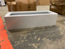 Load image into Gallery viewer, Carlo 3.75 in. x 6 in. x 16 in. Gray Fiberstone Planter
