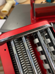 Atlas Pasta Machine, Made In Italy, Red, Includes Pasta Cutter, Hand Crank
