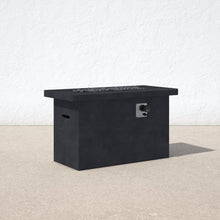 Load image into Gallery viewer, Charcoal Rashid Concrete Propane/Natural Gas Outdoor Fire Pit Table
