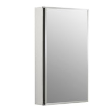 Load image into Gallery viewer, Recessed or Surface Mount Frameless Aluminum Medicine Cabinet Adjustable Shelves
