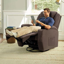 Load image into Gallery viewer, Reclining Heated Massage Chair with Swivel and Rocking Function
