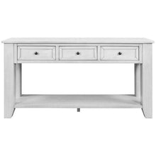 Load image into Gallery viewer, White Console Table Solid Wood
