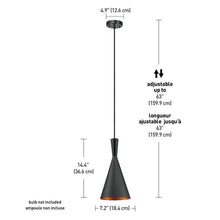 Load image into Gallery viewer, Retzlaff 1 - Light Single Cone Pendant
