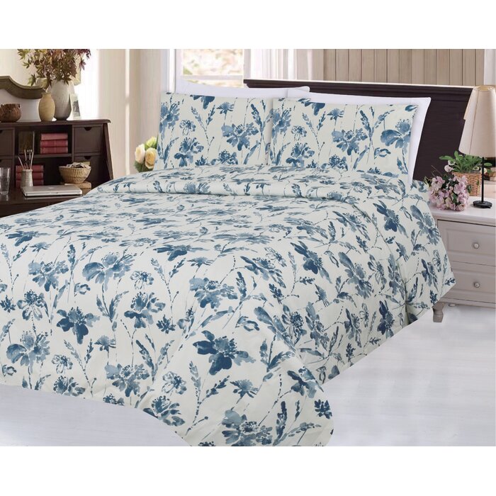 Reynalda Rayon Duvet Cover Set, Queen