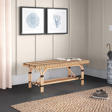 Load image into Gallery viewer, Rogalski Wicker Bench
